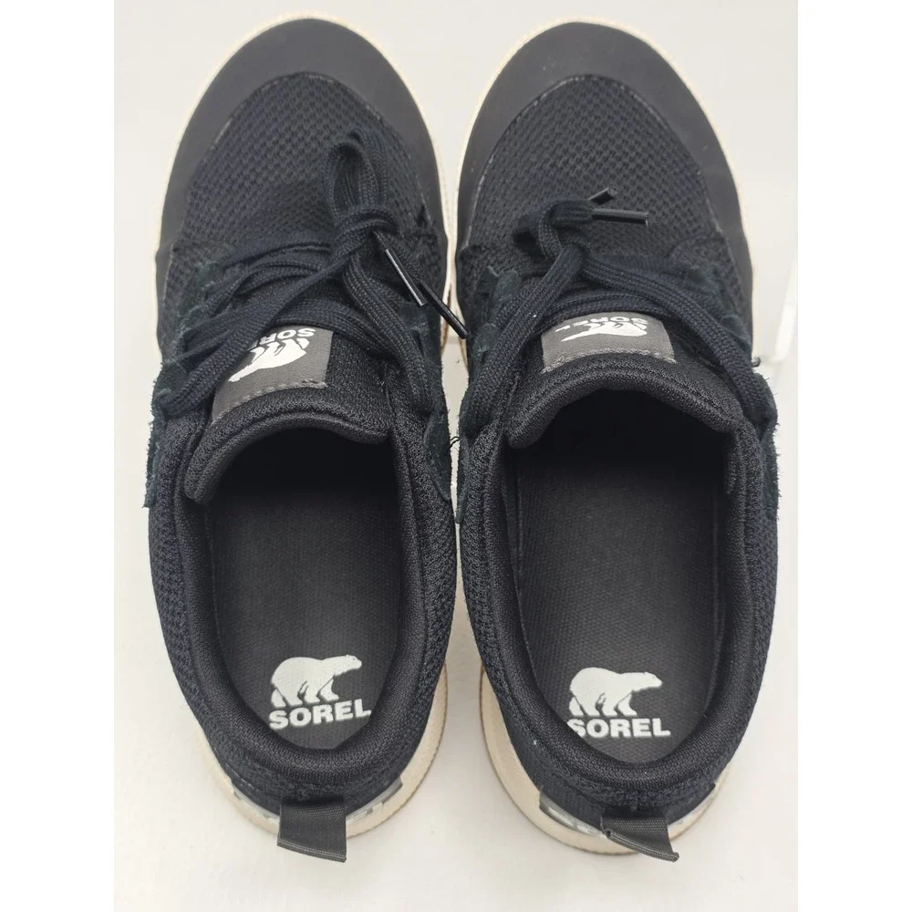 Sorel Shoes Womens Size 8 Black Lace Up Low Top Casual Sneakers NL4860-010